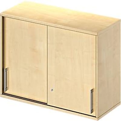 Schäfer Shop Genius Opzetkast met schuifdeuren TETRIS WOOD, 2 ordnerhoogten, B 1000 mm, hoogte incl. glijders, esdoornpatroon