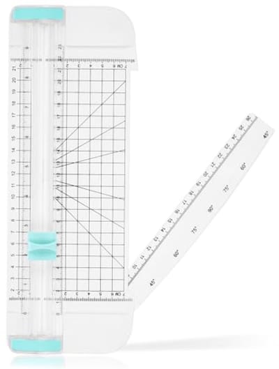 PromoHome A4 papiersnijder met zijgeleider - Handmatige guillotine voor knutselen en kantoor