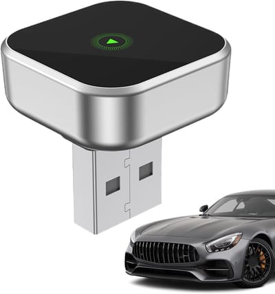 Draadloze Auto Adapter - Telefoon Converter - Muziek Streamen - Snelle Plug-and-Play - Compact Design - Zwart
