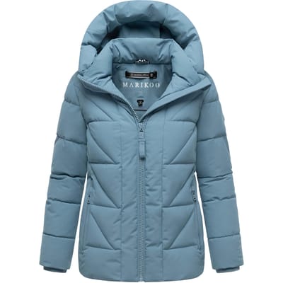 Marikoo dames winterjas Kuschelnasee met capuchon en fleecevoering