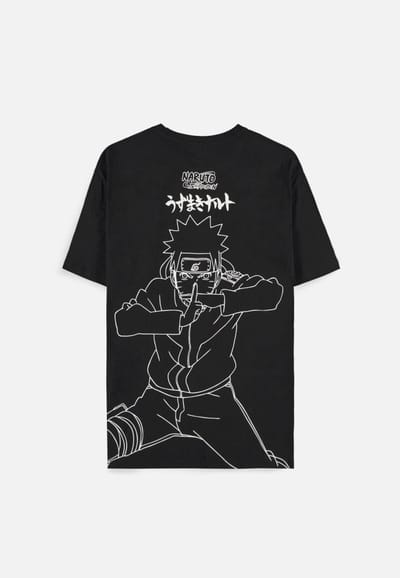 Naruto Shippuden Heren Tshirt -2XL- Graphic Art Zwart