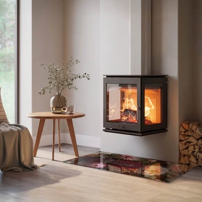 Coloray Vloerplaat Houtkachel - Vloerplaat voor Houtkachel - 120 cm x 60 cm - Vloerplaat Open Haard - Claret Vloerplaat Kachel - Plaat Kachel - Plaat voor Onder Kachel - Kachel Vloerplaat - Onderplaat