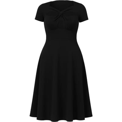 Dames twisted jurk met uitsparingen Goddiva Scuba Crepe Midi