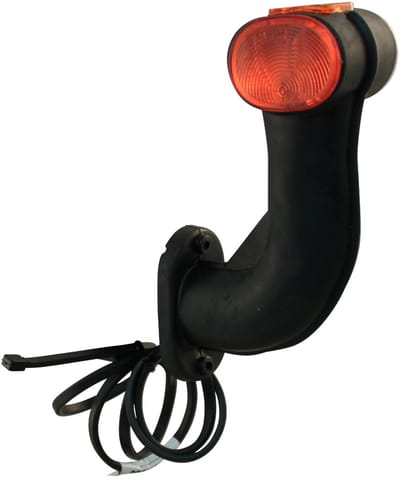 Contourlamp Aspöck Superpoint II versie "earpoint" rood / wit / oranje links DC kabel 1000mm - Contourverlichting - Aanhanger verlichting - Aspock