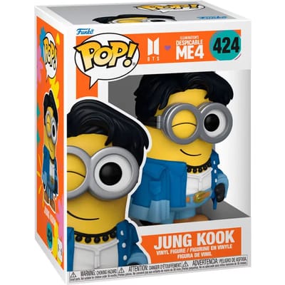 Minions Despicable Me 4 - BTS - Jung Kook vinylfiguur 424 Funko Pop! meerkleurig