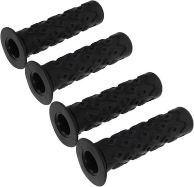 Fietsstuurgrepen - Handvatten Mountainbike - Comfortabel Fietsen - Antislip Ontwerp - 11.80 x 4.50 x 4.50CM - Zwart