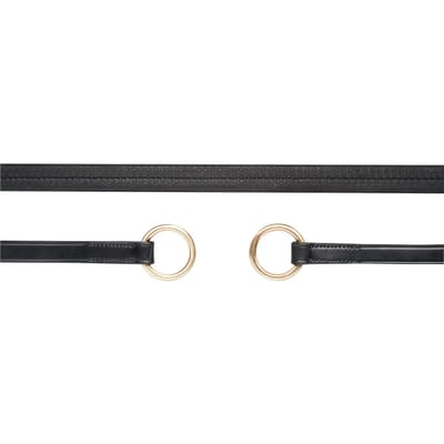 Rubber teugels met ring voor paard Schockemöehle