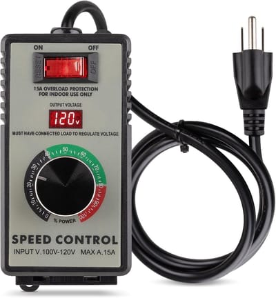 Fokelyi-Motor Snelheidsregelaar - Motortoerentalregelaar-2000w- 230V-Variabele Snelheid, Temperatuur & Lichtsterkte-Zwart