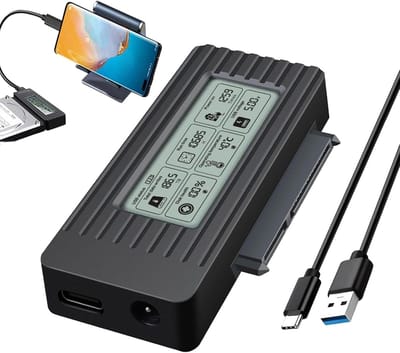 Harde schijf adapter - Externe schijf dock - Snelle dataoverdracht - Tot 16 TB ondersteuning