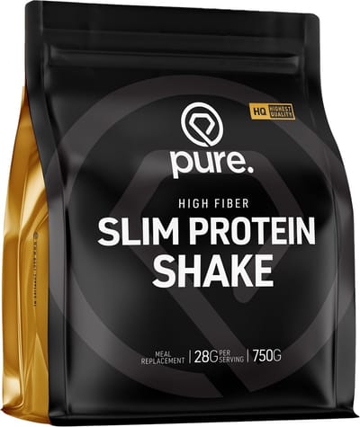 Pure. Slim Protein Shake - Aardbei - 2000g - eiwitshakes - vitamine C & vitamine B12 - magnesium - dieet shake