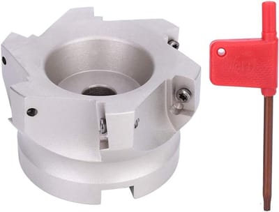 Hoge kwaliteit 80mm Freesdiameter voor CNC Machines, Geschikt voor Carbon Staal, 90 Graden Indexeerbare Shank Mill met Coating