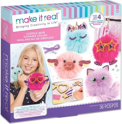Make it Real - Bringing Creativity to Life - Set voor het maken van sleutelhangers - Pluizige vriend