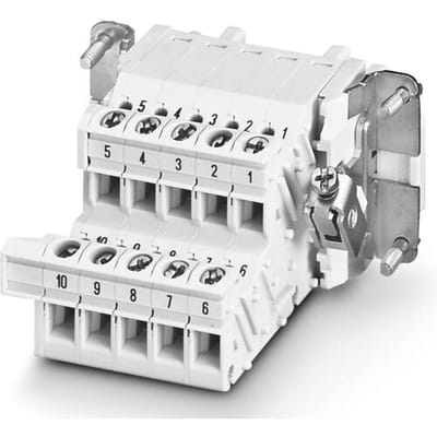 HC-B 10-A-UT-PEL-F - Terminal Adapter HC-B 10-A-UT-PEL-F Phoenix Contact Inhoud: 5 stuk(s)