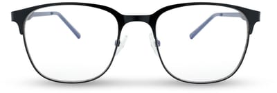 BL Way Metal Black - Blauw licht bril - Computerbril - Rechthoek - Zwart