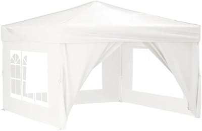 Opvouwbare Partytent - Feesttent Prieel - Buitenfeesten Organiseren - UV- en Waterafstotend - 3x3 Meter - Wit