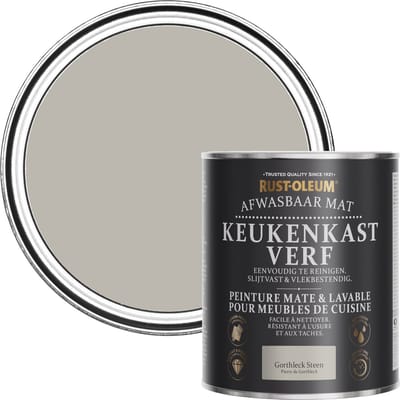 Rust-Oleum Donkergrijs Afwasbaar Mat Keukenkastverf - Gorthleck Steen 750ml