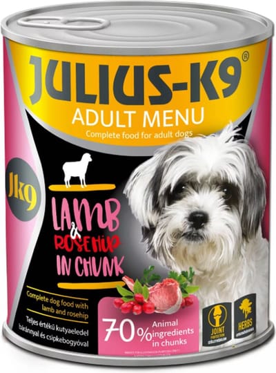 Julius K9 - Hondenvoer - Blikvoer - Natvoer - Adult - Lam - 4 x 800g