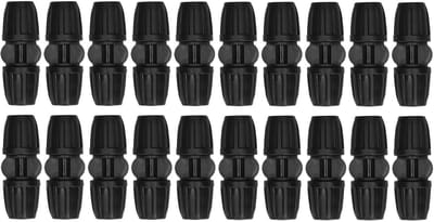 Dailygoods- Slangaansluiting 8/11 met slot - Slangconnector - Irrigatiefittingen - 20 stuks - ABS materiaal - Geschikt voor stadsvergroening