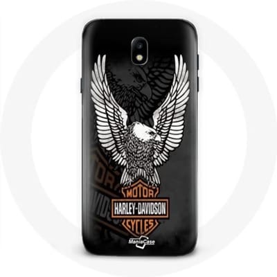 Samsung Galaxy J3 2017 hoesje Harley Davidson adelaarlogo