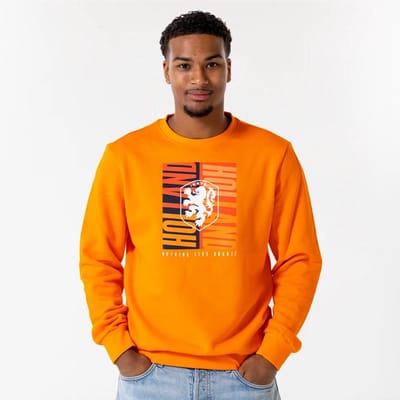 Nederlands Elftal Sweater Heren - Maat S - Oranje - KNVB - Trui - Voetbal - Fankleding - Volwassenen - Officiële Merchandise