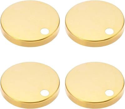Cosensi - Toilet Seat Hinges Cover - Universele Toilet Zitting Bevestigingen - Goud - Snelle Montage - Geschikt voor WC - 60mm