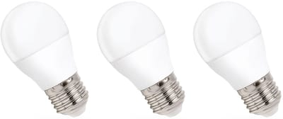Spectrum LED Kogellamp E27 8W - 230V - 730 Lumen - 6000K Koud wit - Helder daglicht - Energiezuinig - 3 stuks