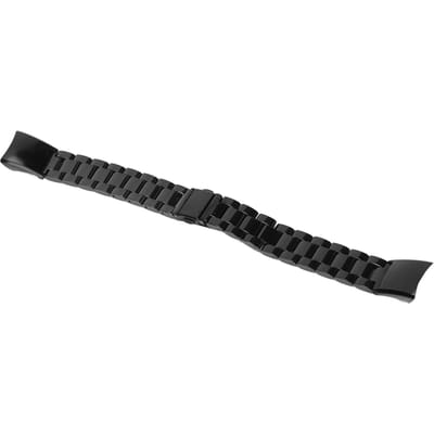 Metalen Horlogeband Roestvrij Staal Verstelbaar Snelontgrendeling Vervangende Horlogepolsband voor Honor Band 5 4 Type 1 black