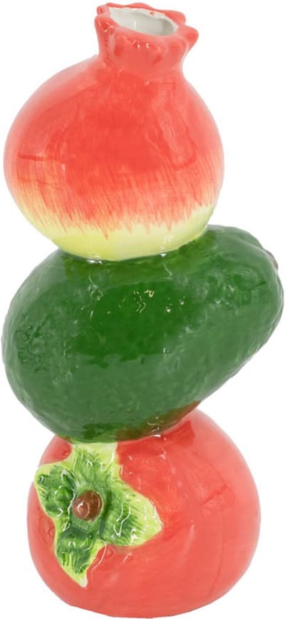 HomeBound by KY | Vaas keramiek fruit | vaas | 13,5x8,5x21cm