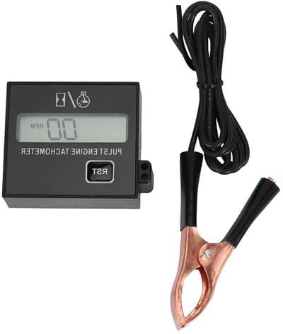 Digitale Snelheidsmeter - Toerenteller Stopwatch - Motoronderhoud - Waterdicht Ontwerp - 7 x 7 x 45 cm - Zwart