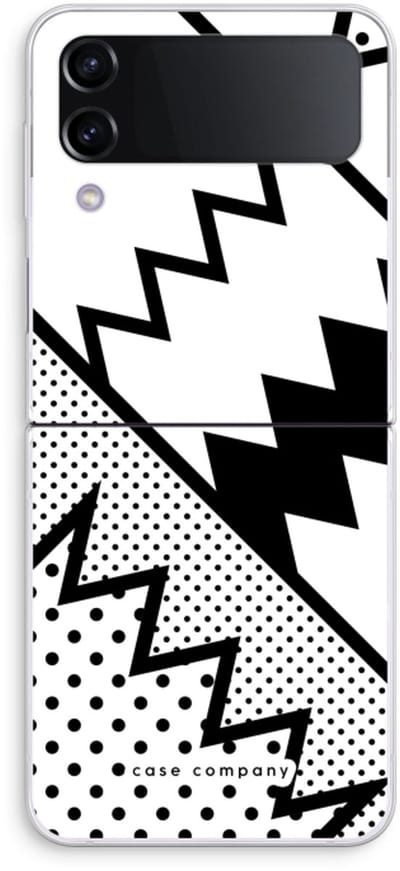 Case Company® - Hoesje geschikt voor Samsung Galaxy Z Flip4 hoesje - Pop Art #5 - Soft Cover Telefoonhoesje - Bescherming aan alle Kanten en Schermrand