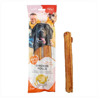 Duvoplus - Hondensnack - Hond - Chew! Kip Rolls L - 25cm - 2pcs / 290g - 2st