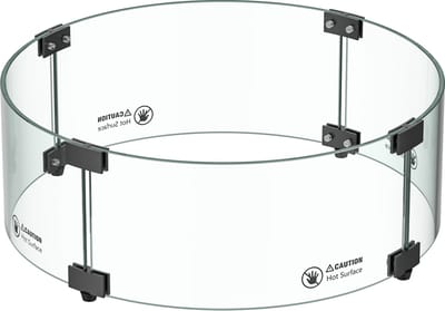 Gofire Glasombouw Rond 45 cm - Voor Inbouwbrander Rond 39 cm - Zwart gecoat
