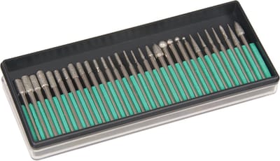 Silverline Diamant slijpstenen set - 30-delig - Ø 3.17 mm - Voor multifunctionele hobbymachines