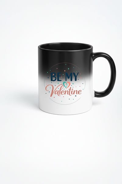 Magische Warmtegevoelige 'Be My Valentine' Mok met Hartjes - Perfect Valentijnscadeau