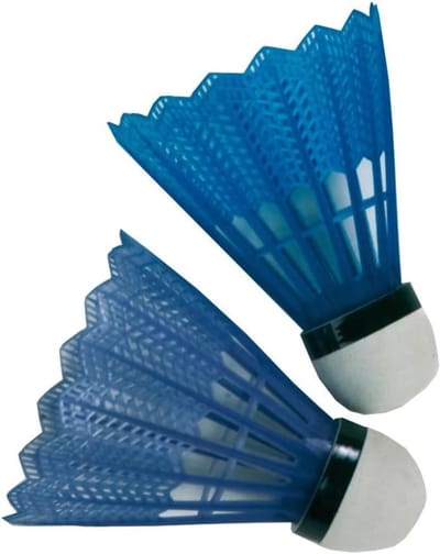 Kunststof Shuttles - Badminton Ballen - Buiten Spelen - Gemaakt in Duitsland - 12 Stuks - Meerkleurig