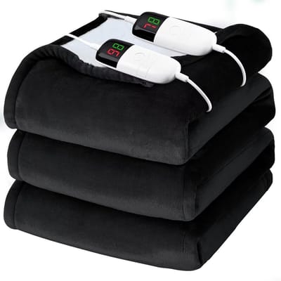 Extra Grote Elektrische Deken voor Queensize Bed met Dubbele Bediening en Timer