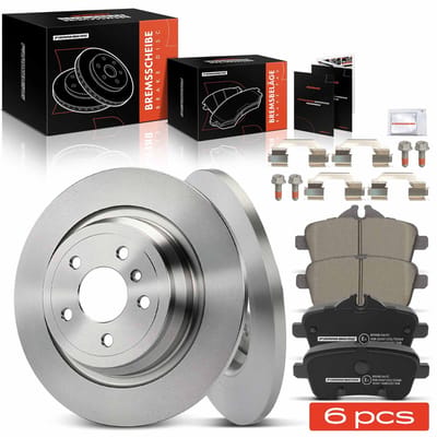 Frankberg 2x Remmen + 4x Remblokken Achteras voor Mercedes-Benz
