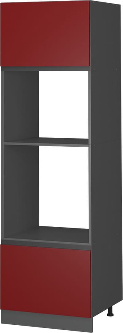 Vicco R-Line Magnetronkast – 60 cm J-vorm Rood