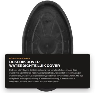 Dailygoods- Luik Cover Waterdicht - Dekluikafdekking - Kunststof - Slagvast - Draagbaar - Voor Kajak/Boot/Kano - Dekluik