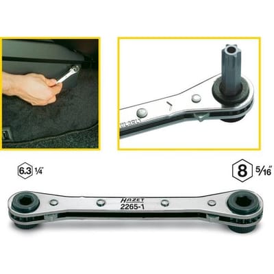 Hazet 2265-1 2265-1 Bitratel 1/4 (6.3 mm), 5/16 (8 mm) 140 mm