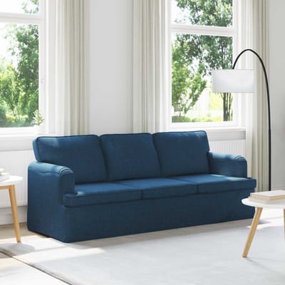 vidaXL - Bank - Blauw - 201 - x - 80 - x - 85 - cm - Stof