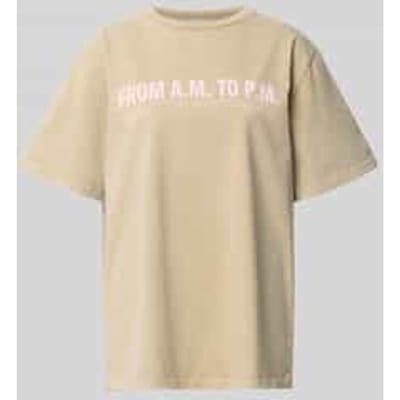 T-shirt met ronde hals model 'AM to PM'
