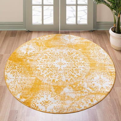 Marokkaans Trellis Wasbaar Groot Rond Tapijt Woonkamer Vloerkleden Vintage Slaapkamer Bank Salontafel Kinderen Antislip Vloermatten diameter 80