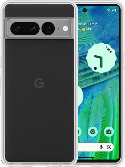 Hoesje - Geschikt voor Google Pixel 7 Pro - Sterk & Shockproof - Hoes Cover - Siliconen Case - Telefoonhoesjes - Transparant