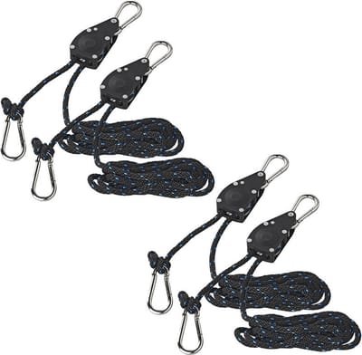 Pro Plus Takel met ratel en touw - set van 4x stuks - 136kg