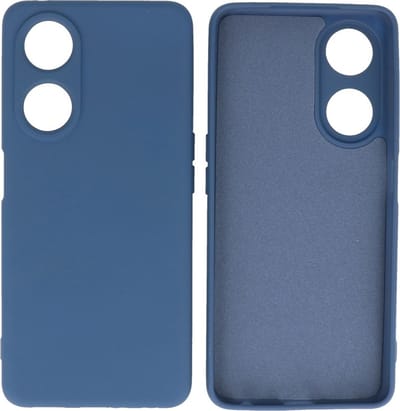 Fashion Backcover Telefoonhoesje - Color Hoesje - Geschikt voor de Oppo A98 5G - Navy