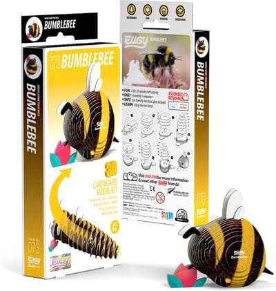 EUGY 3D Puzzel - Hommel - Insecten - Duurzaam - Verzamel Ze Allemaal - 6 Jaar
