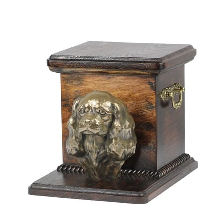Elegante urn voor Cavalier King Charles Spaniel met hondenbuste