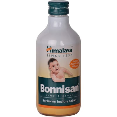 Himalaya Bonnisan Sirop 200ml Pour la Santé Digestive et le Soutien de la Croissance des Nourrissons