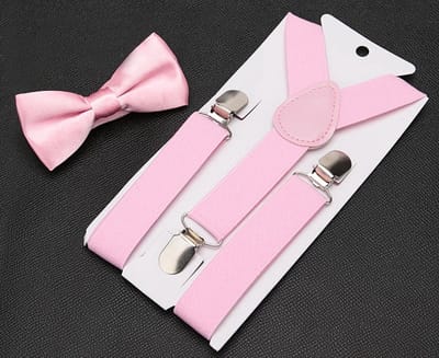 Finnacle - Bretels - Bretels voor kinderen - Kinderbretels & Vlinderstrik - Roze - 1-4 jaar - Bretels - Speciaal voor kinderen - Kerst outfit